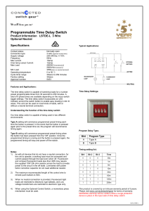 Programmable Time Delay Switch