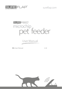 Microchip Pet Feeder Manual - Microchips Australia Pty Ltd