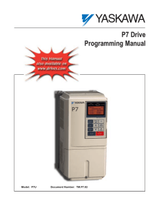 P7 Drive Programming Manual