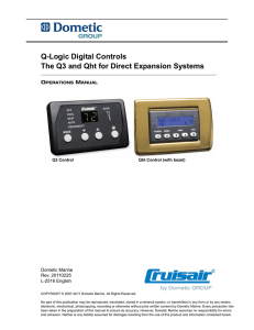 Q-Logic Digital Controls The Q3 and Qht for Direct Expansion Systems