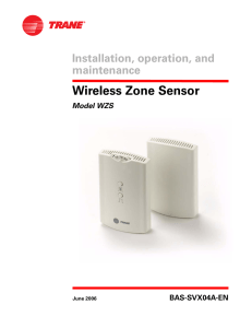 Wireless Zone Sensor