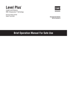 Model USTDII Brief Manual for Safe Use