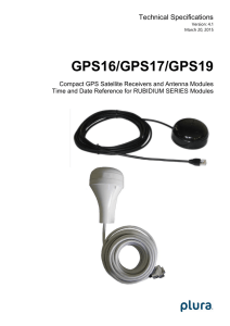 Technical Specifications GPS16/GPS17/GPS19