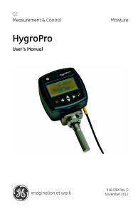 HygroPro - GE Digital Solutions