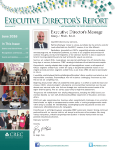 Executive Director`s Report - Capitol Region Education Council