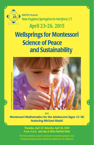 Wellsprings for Montessori Science of Peace and Sustainability