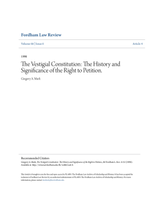 The Vestigial Constitution - The Fordham Law Archive of