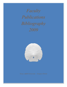 Faculty Publications Bibliography 2009