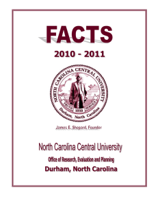 Fact Book - North Carolina Central University