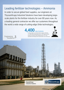 Ammonia - thyssenkrupp Industrial Solutions