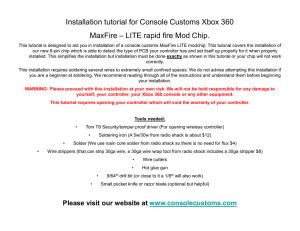 Installation tutorial for Console Customs Xbox 360 MaxFire – LITE