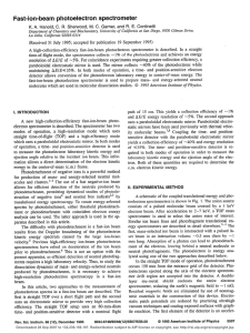 Fast-ion-beam photoelectron spectrometer