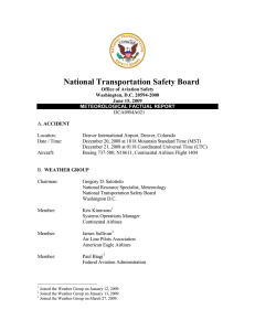 NTSB Weather Factual Report