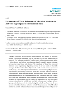 Performance of Three Reflectance Calibration Methods