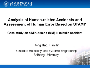 Analysis of Human-related Accidents and Assessment of Human