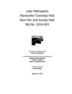 Bid Documents - Lake Metroparks