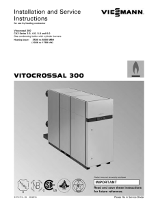 Installation and Service Instructions VITOCROSSAL 300