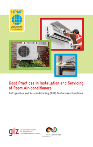 Good Practices in Installation and Servicing of Room Air