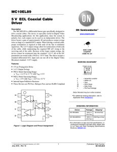 mc10el89 - 5 V ECL Coaxial Cable Driver