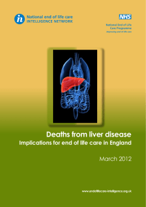 Deaths from liver disease - National End of Life Care Intelligence