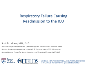 Respiratory Failure Causing Readmission to the ICU