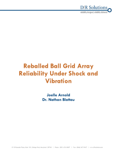 Reballed Ball Grid Array Reliability Under Shock and Vibration