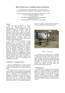 High Vibration Sensors: Modelling, Design and Integration