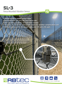 Fence Mounted Vibration Sensor - RBtec Perimeter Security Systems