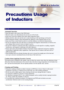 Precautions Usage of Inductors