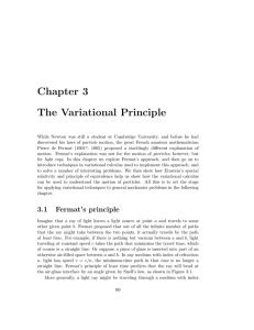 Chapter 3 The Variational Principle