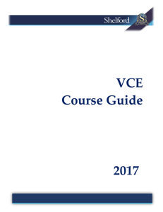 VCE Course Guide 2017 - Shelford Girls` Grammar