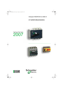 LV switch-disconnectors Interpact INS/INV40 to