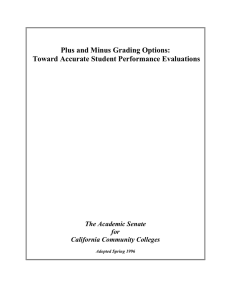 Plus and Minus Grading Options: Toward Accurate