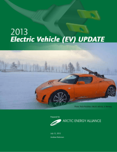 Electric Vehicle Study - Arctic Energy Alliance
