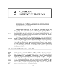 Chapter 5 (Constraint Satisfaction Problems)