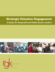 Strategic Volunteer Engagement - Association of Leaders in