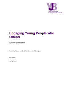 Engaging Young People who Offend