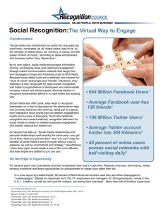 Social Recognition:The Virtual Way to Engage