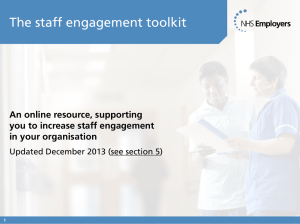 The staff engagement toolkit