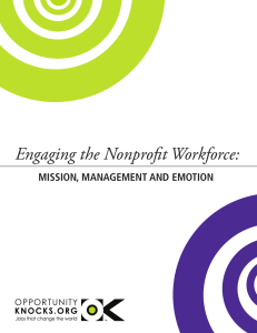Engaging the Nonprofit Workforce - The Georgia Center For Nonprofits