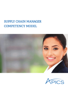 supply chain manager competency model