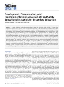 Development, Dissemination, and Preimplementation Evaluation of