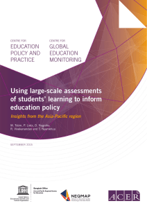 Using large-scale assessments of students` learning to inform
