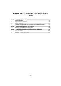 Australian Learning and Teaching Council Limited (0.14