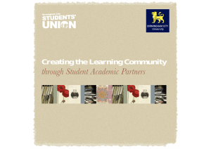 Student Academic Partners - Birmingham City University