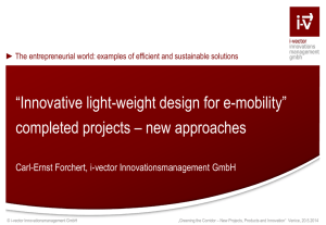 “Innovative light-weight design for e