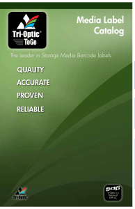 Media Label Catalog - Tri