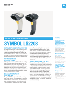 The Symbol LS2208 handheld scanner