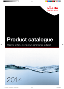 Product catalogue - Vileda Professional