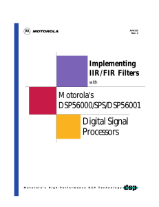 Implementing IIR/FIR Filters